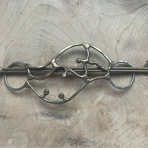 Handmade Brass and Copper Hair Pin Artisan made Abstract Multi-Metal